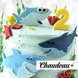 Торт Акуленок (Baby Shark) TAS0013249 фото и оформление торта