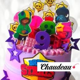 Именной торт Brawl Stars с возрастом ITBS013271 фото и оформление торта