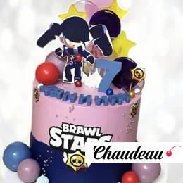 Бравл Старс торт на семь лет BSTS013276 фото и оформление торта