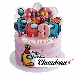 Торт Амонг Ас для девочки на 9 лет №2927