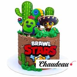 Торт Браво Старс с кактусом №2672