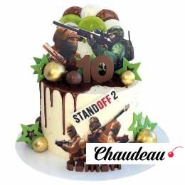 Торт Standoff 2 с картинками героев №2867