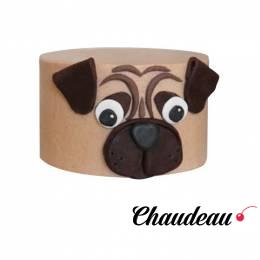 Торт в виде головы мопса №1468 Торт в виде головы мопса №1468