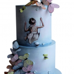 Торт Девушка с бабочками TDB0013344