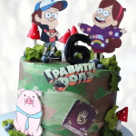 Гравити Фолз на шесть лет GFSH013322 фото и оформление торта