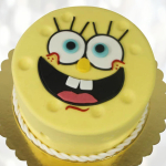 Круглый торт с Губкой Бобом KTGB013330 фото и оформление торта