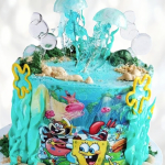 SpongeBob с медузами SM00013333 фото и оформление торта