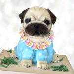 Торт в форме мопса TFM0013346 фото и оформление торта