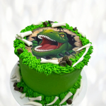 Jurassic Park: торт с ящерами JPTY013351 фото и оформление торта