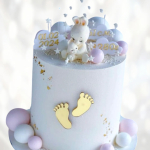 Торт новорожденной малышке TNM0013366 фото и оформление торта