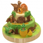 Торт детский с динозаврами на день рождения №678