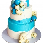 Торт Двухъярусный на 1 годик №2150