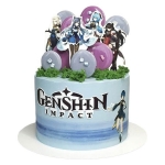 Торт Геншин Импакт без мастики №2813