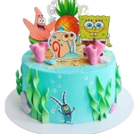 Торт Губка Боб с фотопечатью №2571