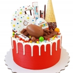 Торт из сладостей на 6 лет №1854