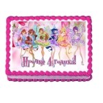 Торт Винкс с фотопечатью №313