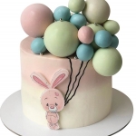 Торт зайчик с шариками №1882