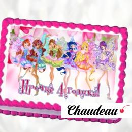 Феи Винкс: торт с фотопечатью FVTF013302 фото и оформление торта