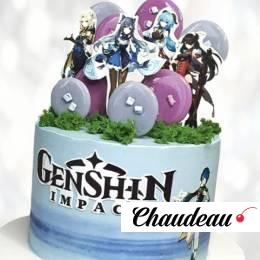 Genshin Impact кремовый торт GIKT013314 фото и оформление торта