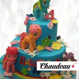 Голубой торт с My Little Pony GTML013319 фото и оформление торта