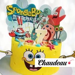 Губка Боб: торт на семь лет GBTS013332 фото и оформление торта