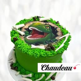 Jurassic Park: торт с ящерами JPTY013351 фото и оформление торта