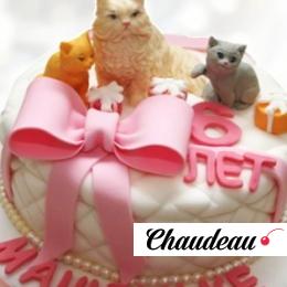 Торт с милыми котятами TMK0013355 фото и оформление торта