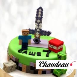 Торт Алмазный меч Майнкрафт TAMM013356 фото и оформление торта