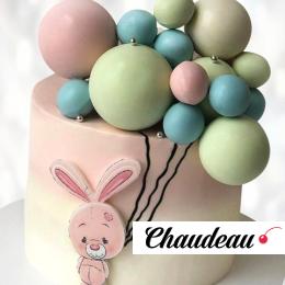 Торт зайчонок с воздушными шарами TZVS013383 фото и оформление торта