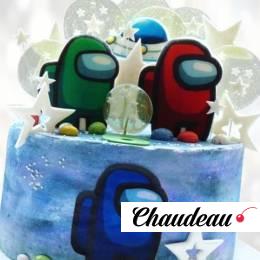 Торт Among Us персонажи TAUP013386 фото и оформление торта