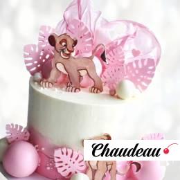 Торт Lion King розово-белый TLKR013395 фото и оформление торта