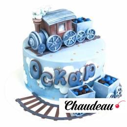 Торт детский с поездом №2886