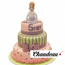 Торт для девочки 5 лет с принцессой №721