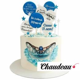 Торт для пловца на 11 лет №2703