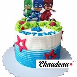 Торт Герои в масках на 4 года №1902 Торт Герои в масках на 4 года №1902