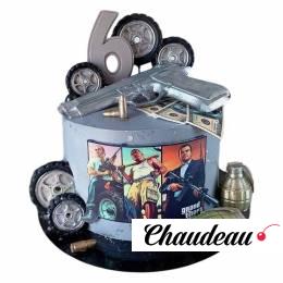 Торт ГТА на 6 лет №2853