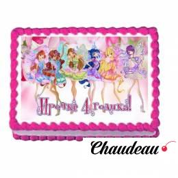 Торт Винкс с фотопечатью №313 Торт Винкс с фотопечатью №313