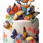 Торт Принцесса с бабочками TPB0013458