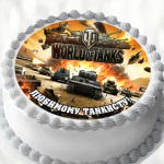Торт танкисту на день рождения TTDR013425 фото и оформление торта
