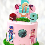 Торт Майнкрафт для девочек TMD0013432 фото и оформление торта