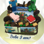 Торт Minecraft на 9 лет TM9L013433 фото и оформление торта
