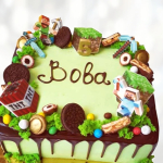 Торт Minecraft динамит и блоки TMDB013437 фото и оформление торта