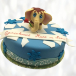 Торт Мамонтенок на льдине TML0013444 фото и оформление торта