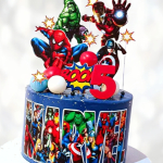 Торт Marvel на пять лет TMPL013447 фото и оформление торта