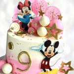 Торт Mickey и Minnie Mouse на 9 лет TMMM0013454 фото и оформление торта