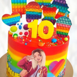 Торт Pop It и макарунс TPIM013456 фото и оформление торта