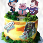 Торт Гравити Фолз: Пухля и ребята TGFP013461 фото и оформление торта