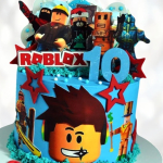 Торт Роблокс десятилетие TRD0013476 фото и оформление торта
