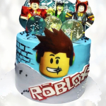 Торт Роблокс с сахарными леденцами TRSL013482 фото и оформление торта