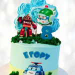 Торт Робокар Поли на 8 лет TRP80013490 фото и оформление торта